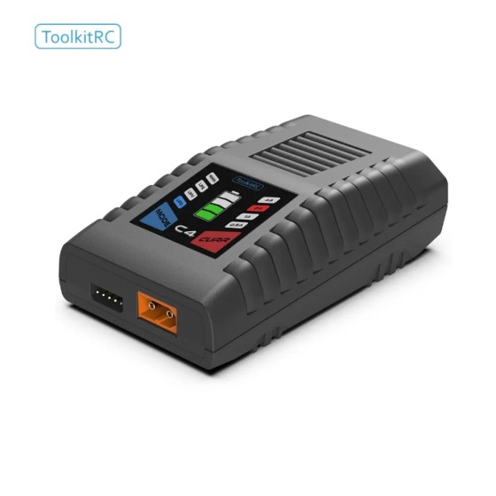 ToolkitRC 50W 5A AC Charger XT60 Plug for LIFE 2~4S NICD 5~8S Batteries for RC Model Racing Drone Plastic